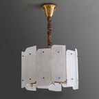 Alabaster Lorry Round Chandelier 20-Inch31"
