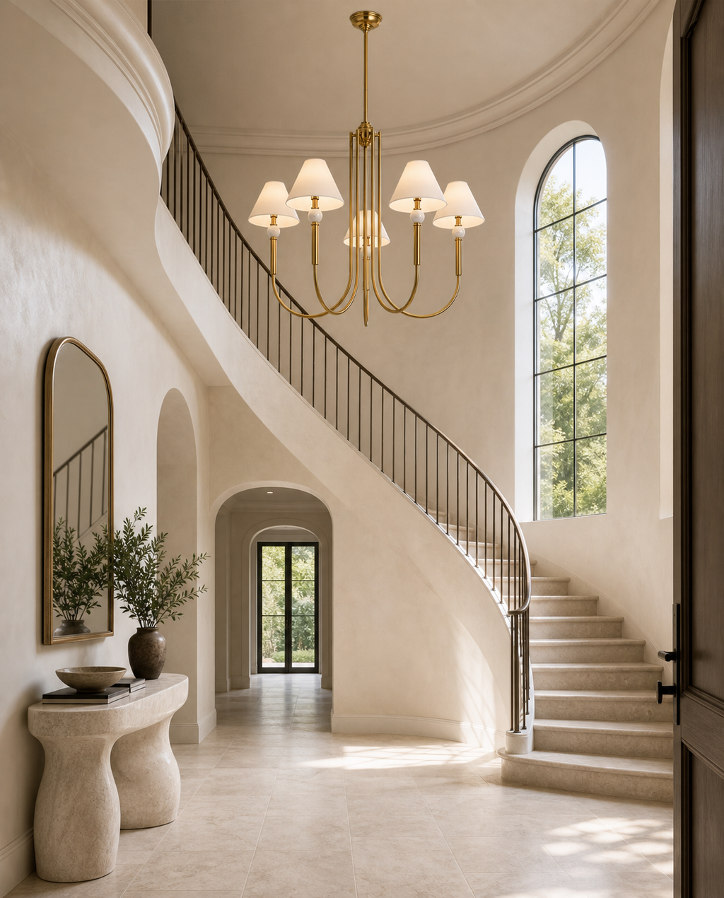 Porteau 5 Light Large Chandelier