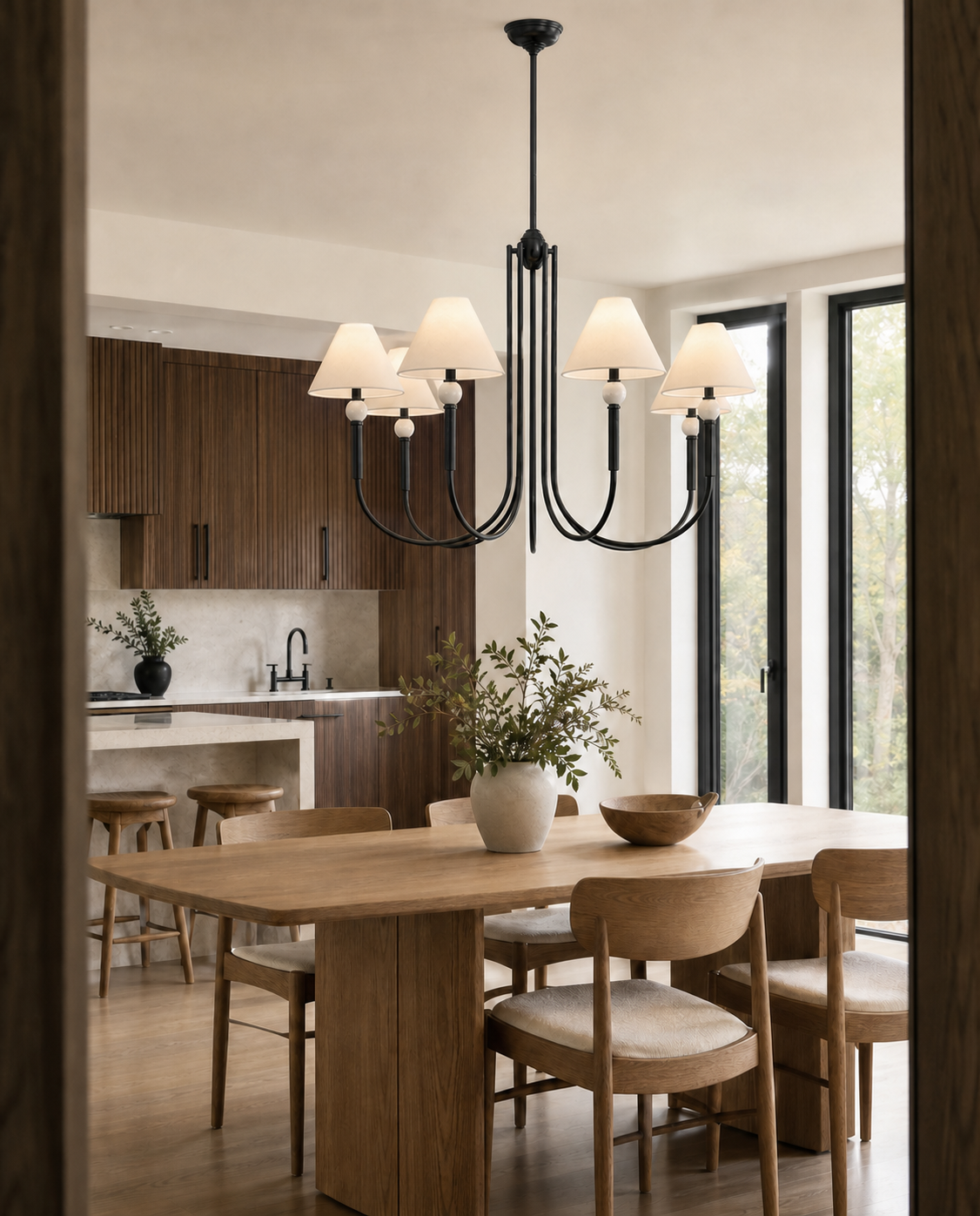 Porteau 5 Light Large Chandelier
