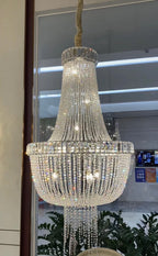 Luxury Modern Empire Crystal Chandelier for Foyer / entryway / Living Room