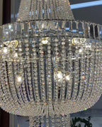 Luxury Modern Empire Crystal Chandelier for Foyer / entryway / Living Room