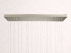 Gianna Rectangular Selenite Stone Chandelier 15 Light 20 Light