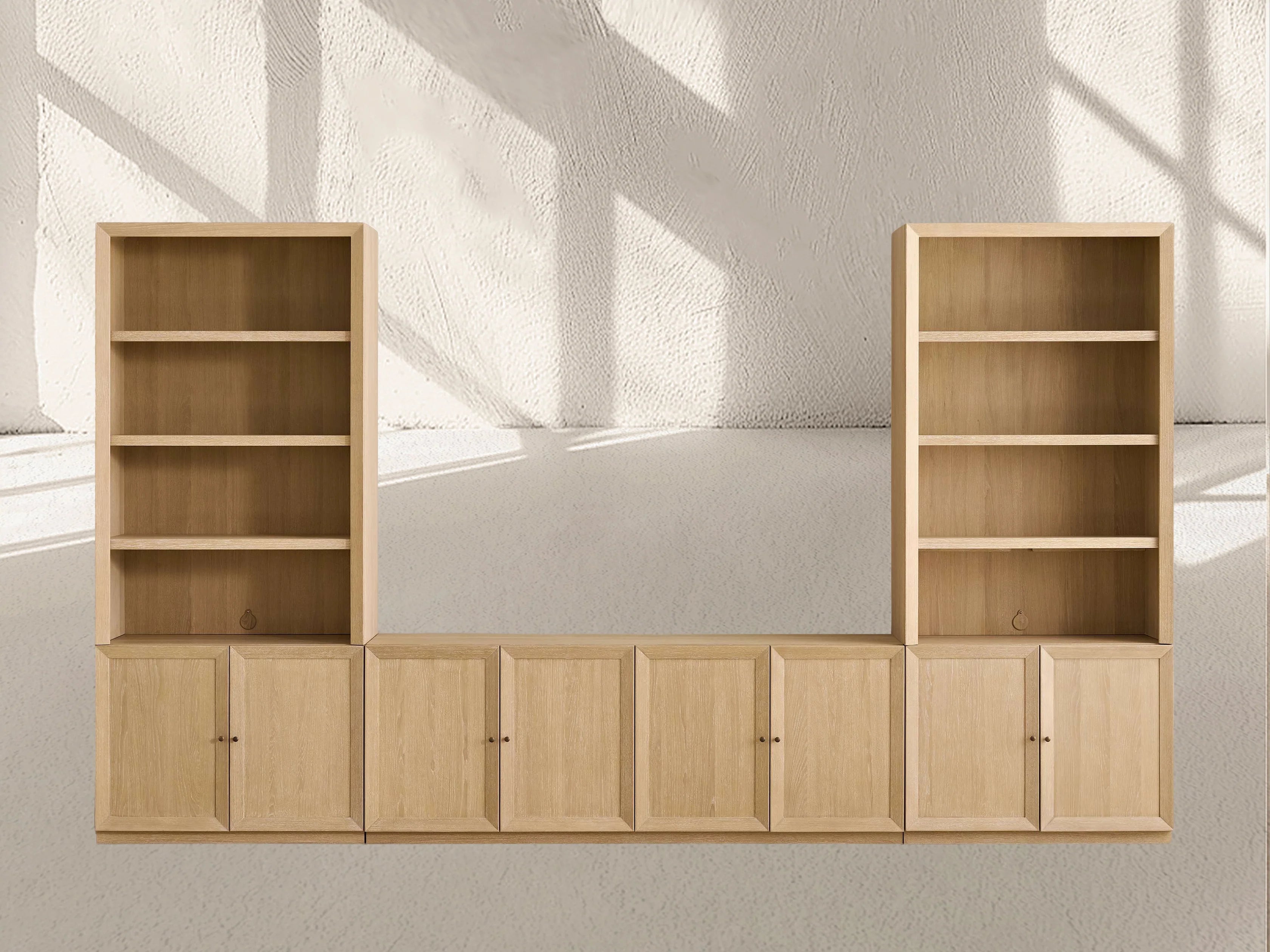 Nason Modular Open Media Cabinet Set