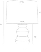 Ogden Table Lamp 11019-955 technical dimension drawing