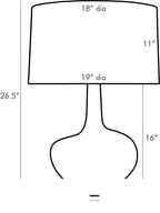 Nash Table Lamp 11049-690 technical dimension drawing