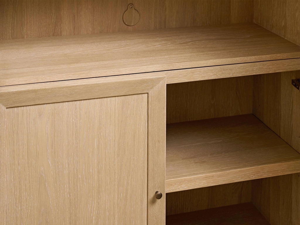 Nason Modular Glass Media Cabinet Set