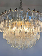 Murano Chandelier – Poliedri – 111 Glass – Transparent