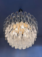 Murano Chandelier – Poliedri – 111 Glass – Transparent