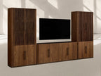 Piermont Modular Reeded Media Cabinet Set