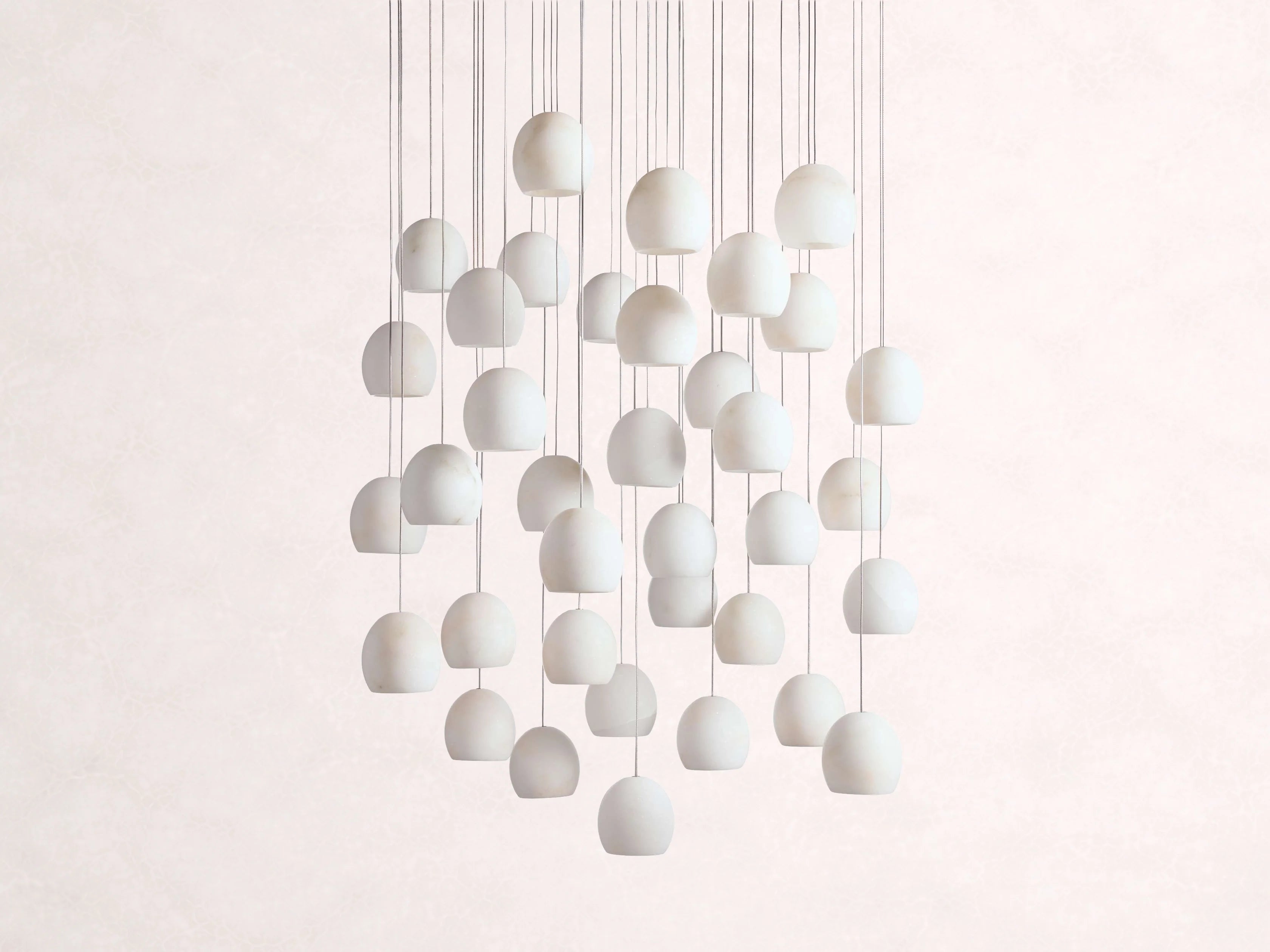 Arica Alabaster Round Chandelier