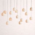 Arica Alabaster Rectangular Chandelier