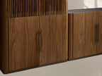 Piermont Modular Reeded Media Cabinet Set with Drawers