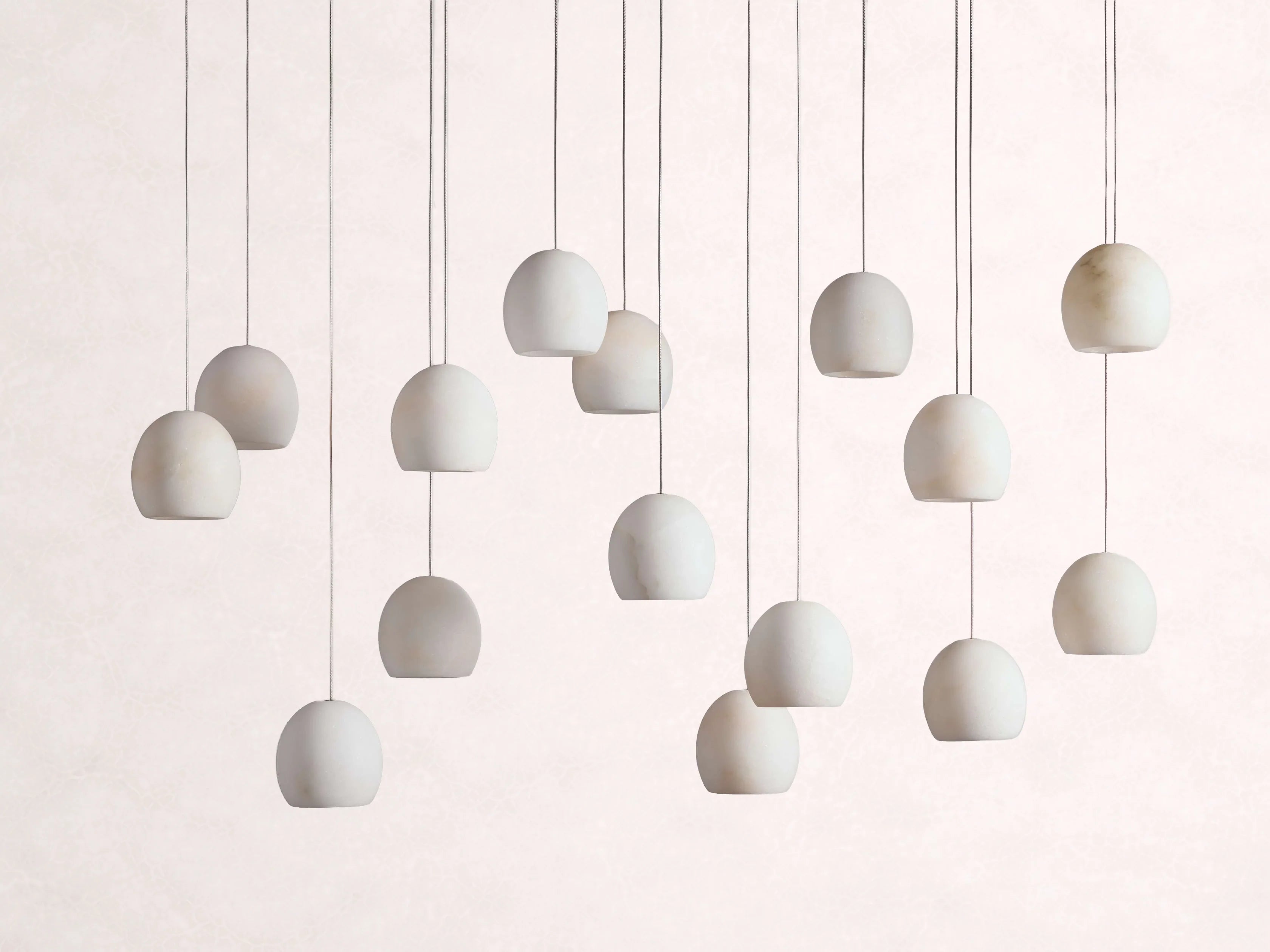 Arica Alabaster Rectangular Chandelier