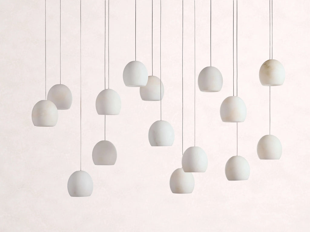 Arica Alabaster Rectangular Chandelier
