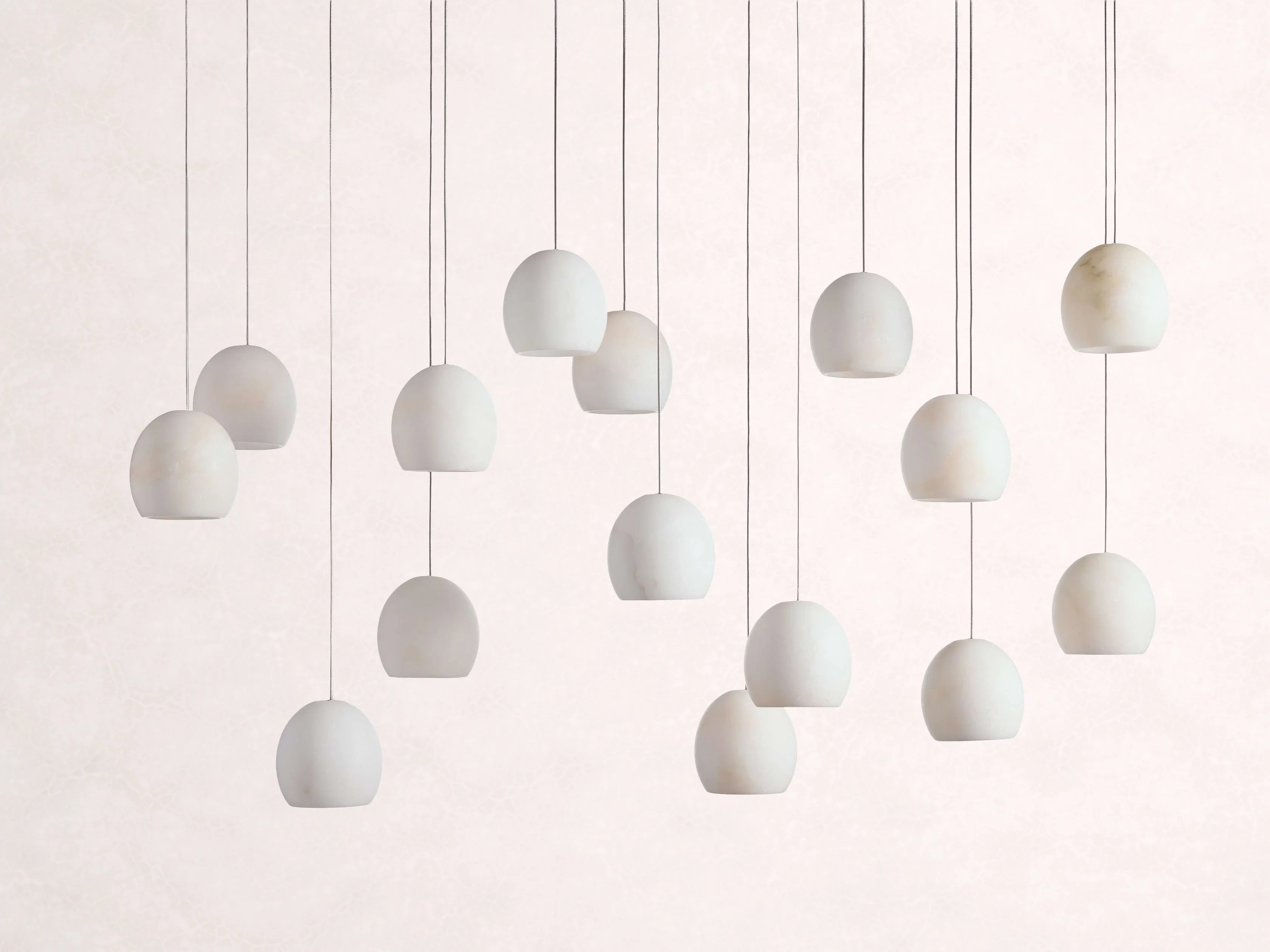 Arica Alabaster Rectangular Chandelier