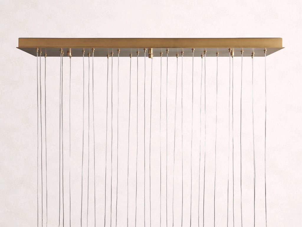Arica Alabaster Rectangular Chandelier
