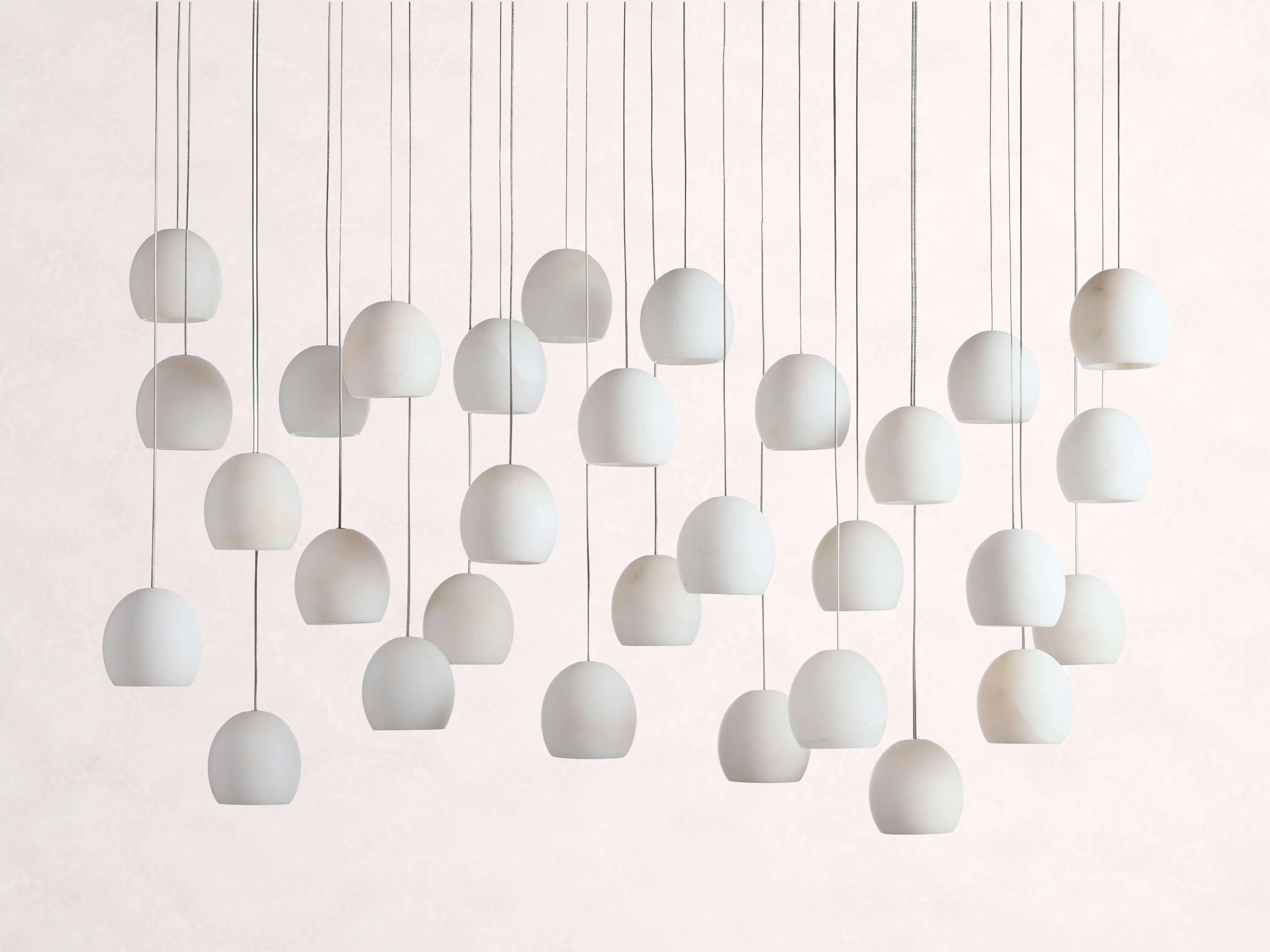 Arica Alabaster Rectangular Chandelier