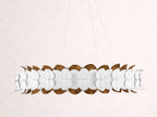 Darla Hand Sculpted Leaves Chandelier 39-Inch