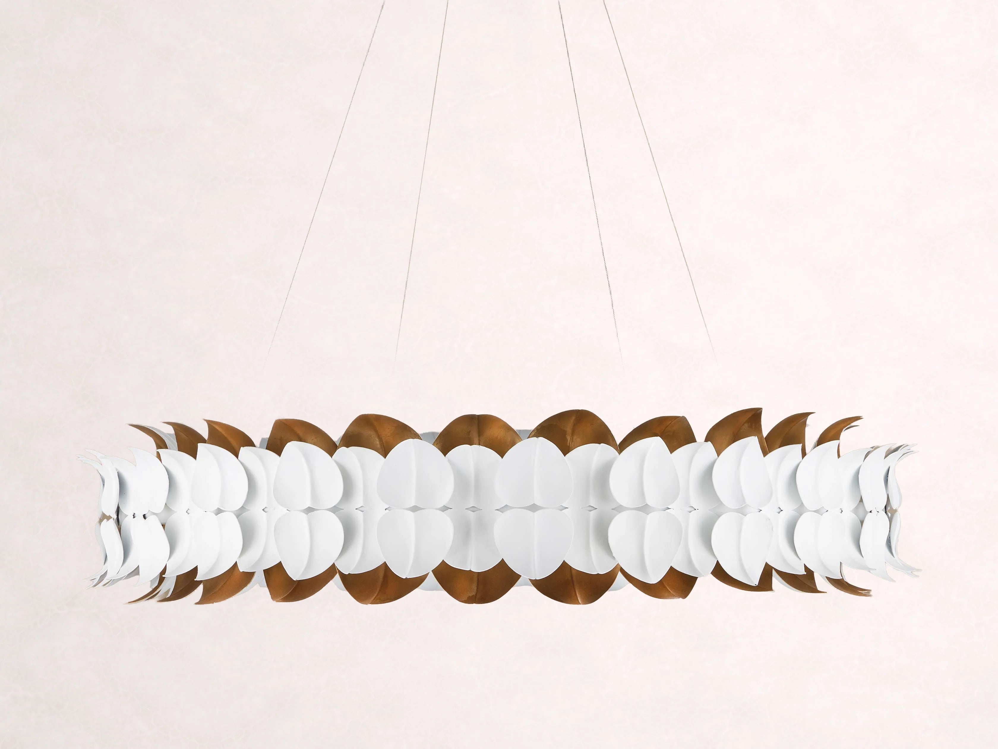Darla Hand Sculpted Leaves Chandelier 39-Inch