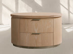 Caden Wood Oval Nightstand