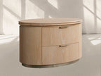 Caden Wood Oval Nightstand