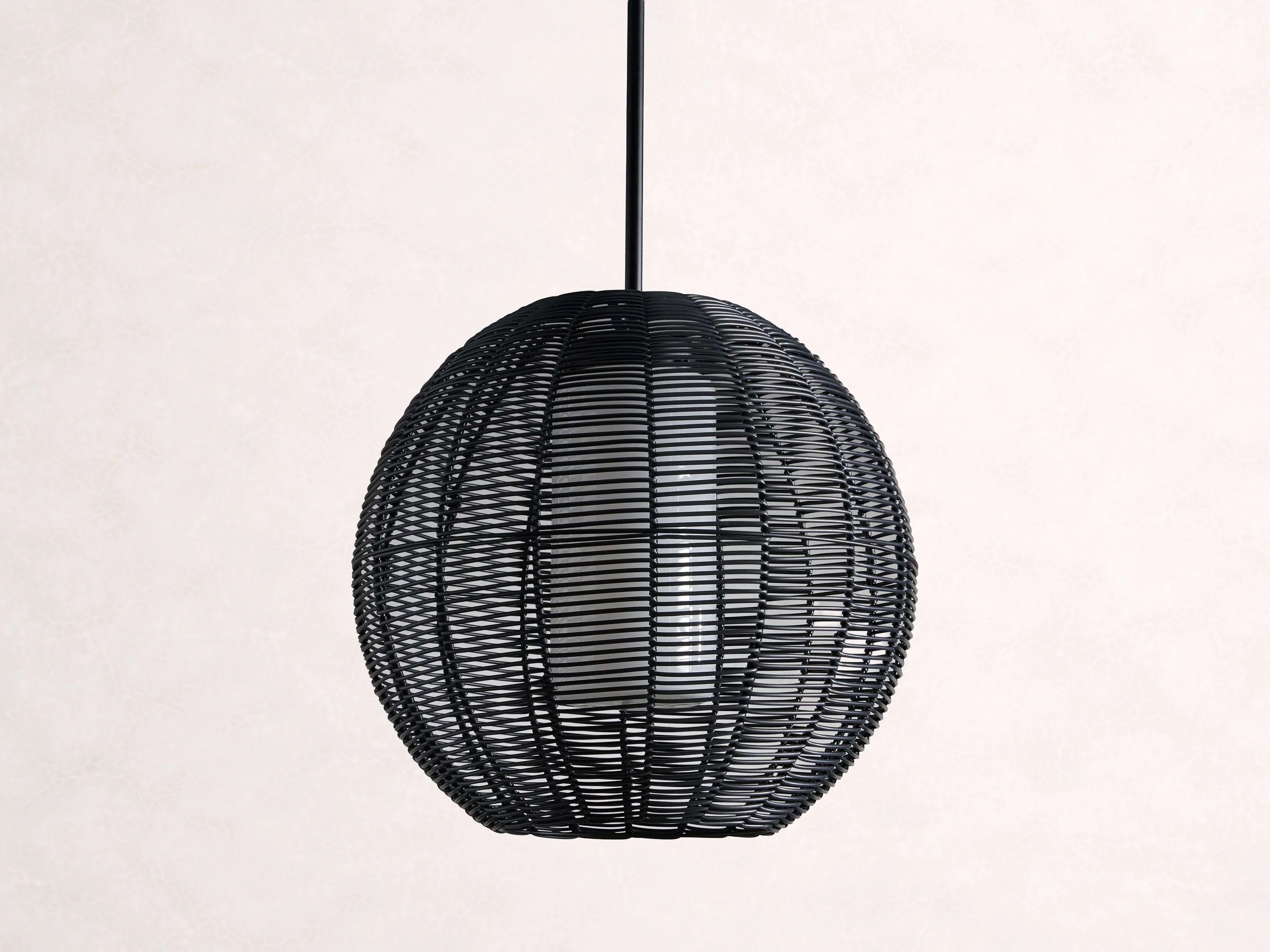 Cohen Globe Wicker Outdoor Pendant 20-Inch
