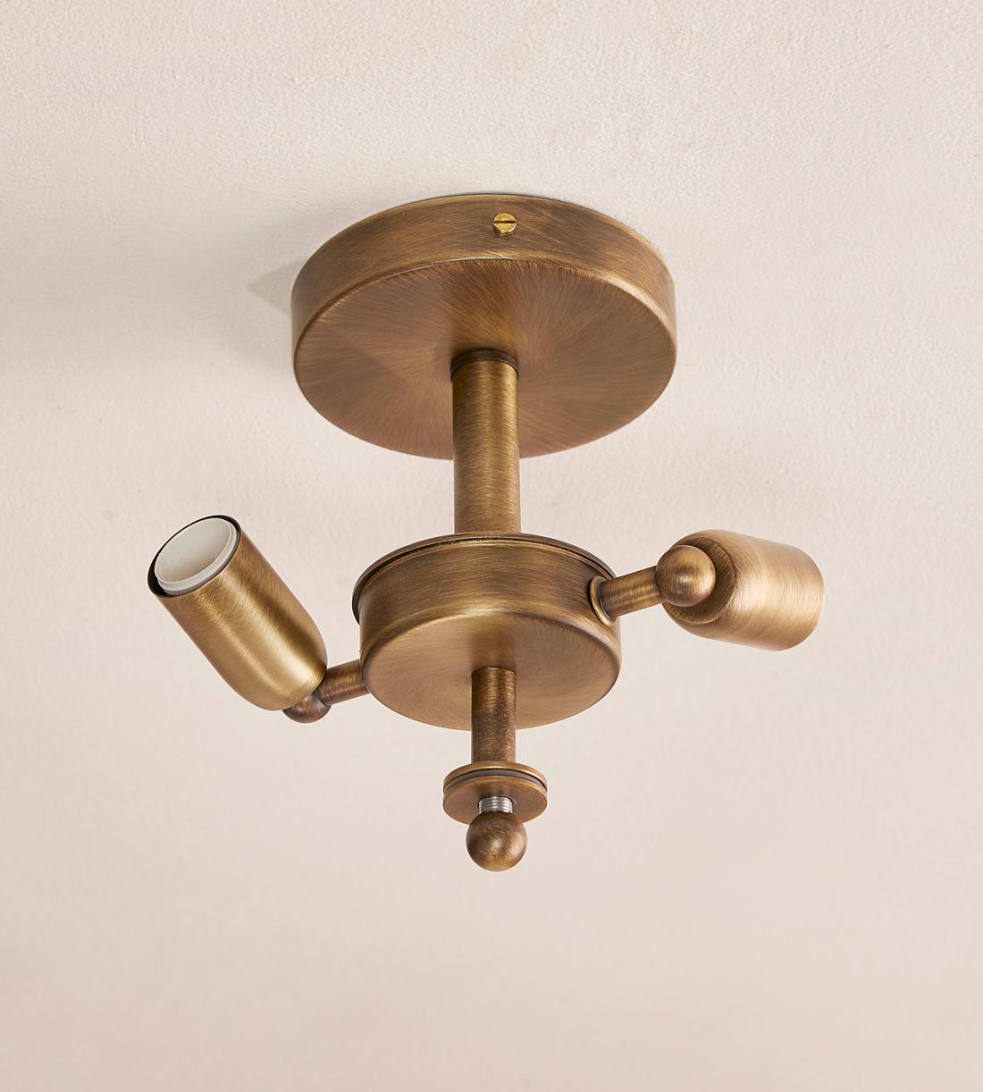 Flavia Glass Flush Light 16-Inchw