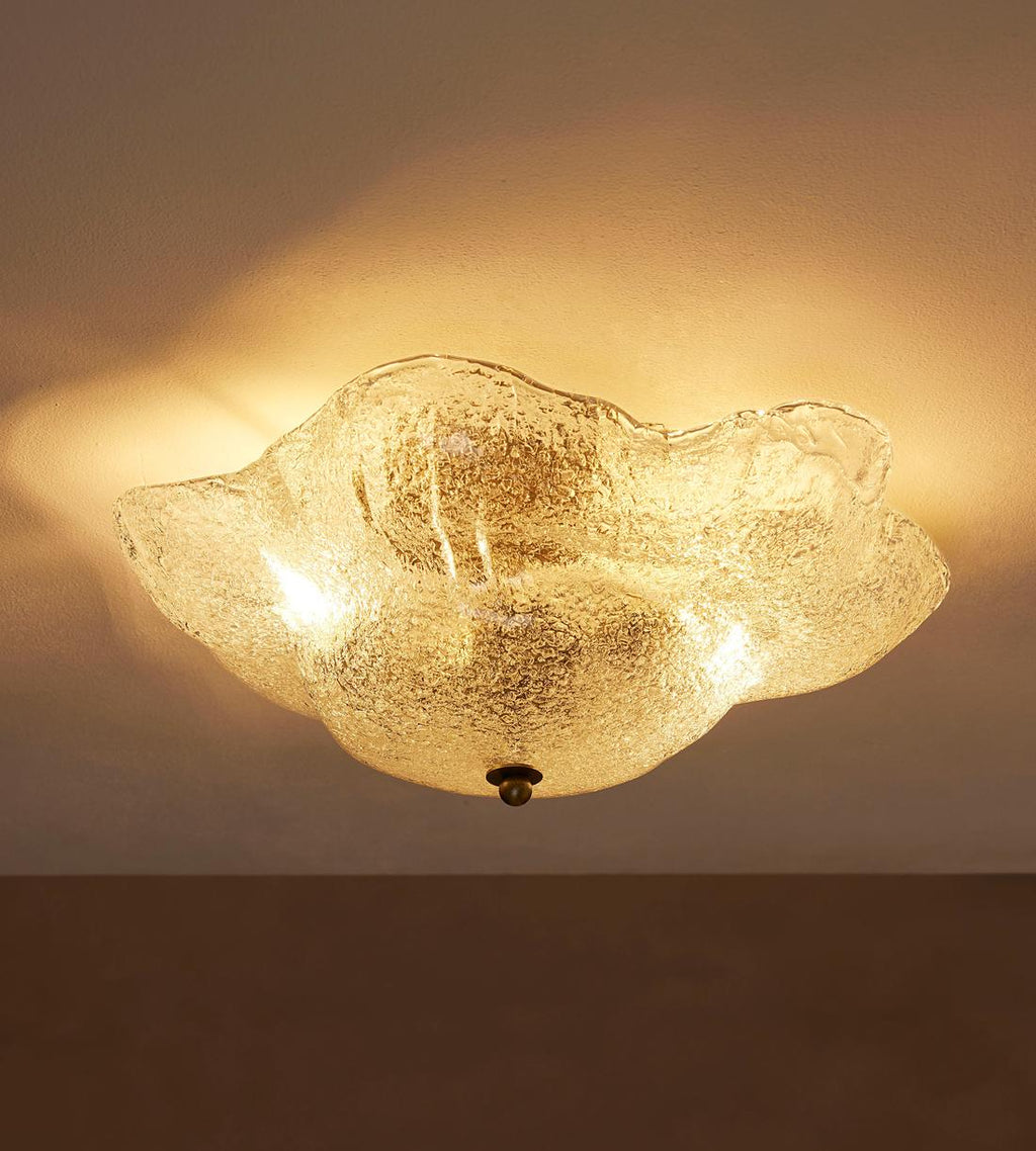 Flavia Glass Flush Light 16-Inchw