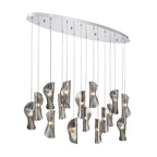 Flare Oval Multi Light Chandelier