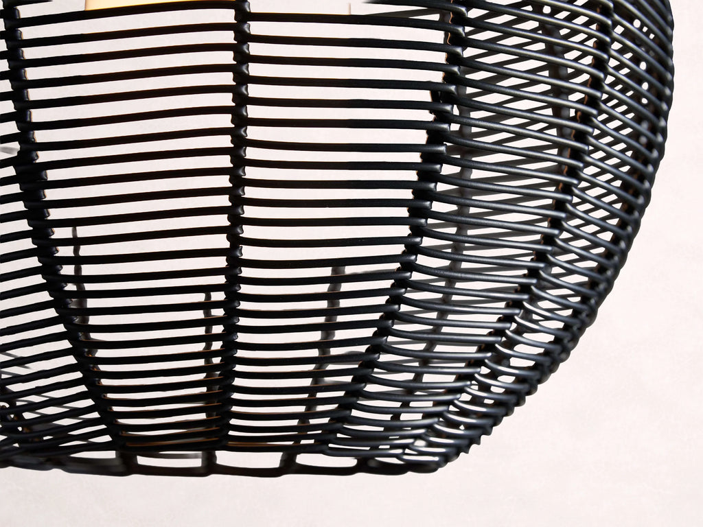 Cohen Globe Wicker Outdoor Pendant 20-Inch