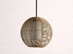 Cohen Globe Wicker Outdoor Pendant 20-Inch