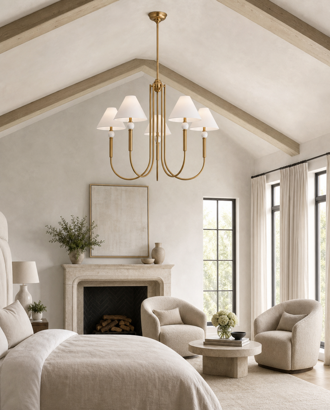 Porteau 5 Light Large Chandelier