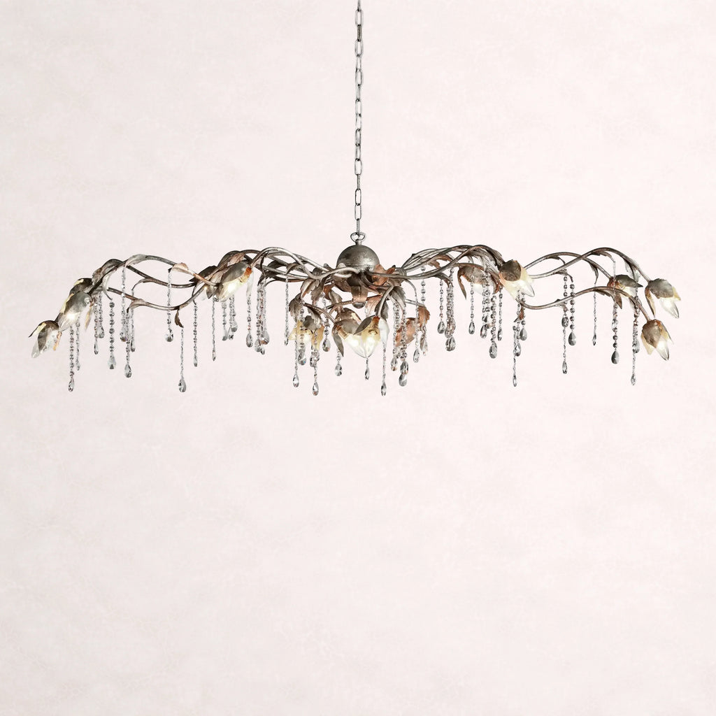Viticcio Rectangular Chandelier in Silver