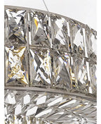 Decorative Crystal Ring Pendant Chandelier for Living Room Luxury Round Hanging Light in Gold Finish