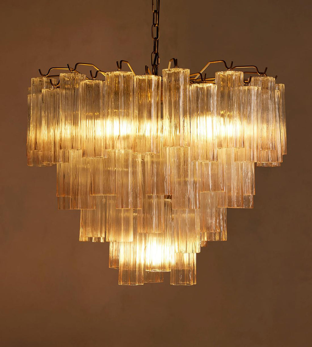 Chiara Glass Chandelier 30-Inchw