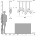 Nova Linear Multi Light Pendant