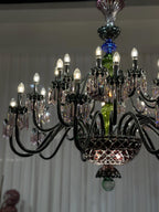 Luxury Empire Colorful Crystal Chandelier for Living Room / bedroom / entryway / hotel / restaurant