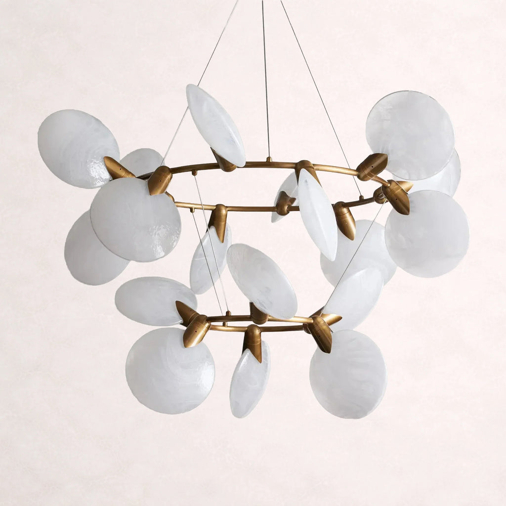 Lyla 2-Tiered Halo Chandelier