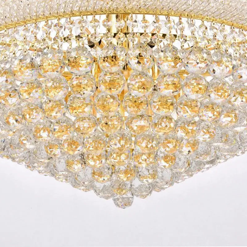 Kaler Elegant Luxury Living Room Three Tier Crystal Chandelier 30-Inch