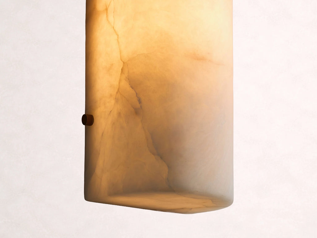 Chayla Alabaster Stone Sconce 12-Inch18-Inchh