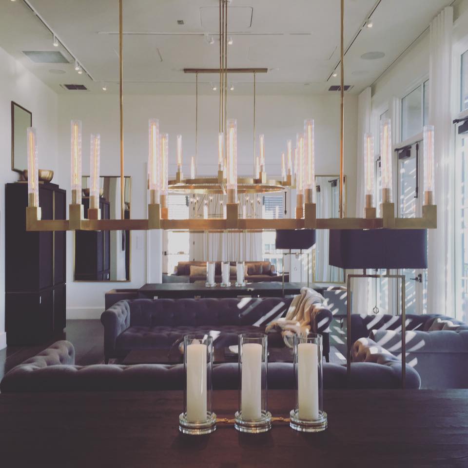 Modern Linear Round / linear Tubular Glass Chandelier for Dining Room / kitchen Island