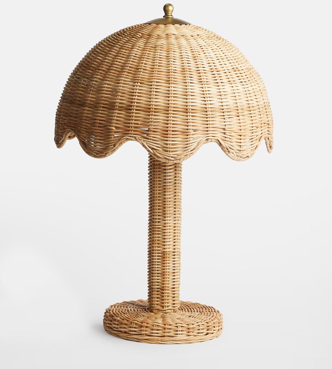 Rattan Dome Table Lamp - Erhaus product image 2