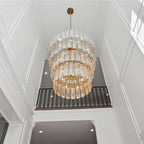 Modern Light Luxury 3 / 4-Layer Round Glass Chandelier