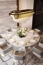 Luxury 9-Light Rectangle Kitchen Island / dining Room Crystal Chandelier