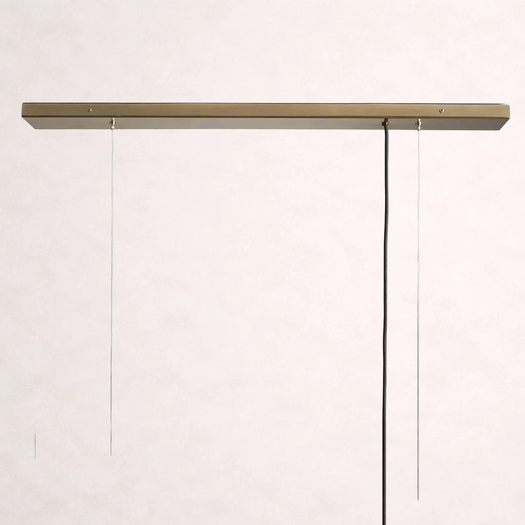 Art Glass Jeunet Rectangular Chandelier