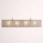 Art Glass Jeunet Rectangular Chandelier