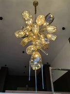 Glass Chandelier Italian Light Luxury Light for Dining Room / living Room