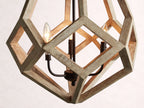 Wooden Prism Mango Wood Chandelier in Natural