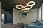 Modern Round Alabaster Chandelier for Living Room / bedroom