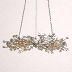Crystal Flowers Fiore Linear Chandelier